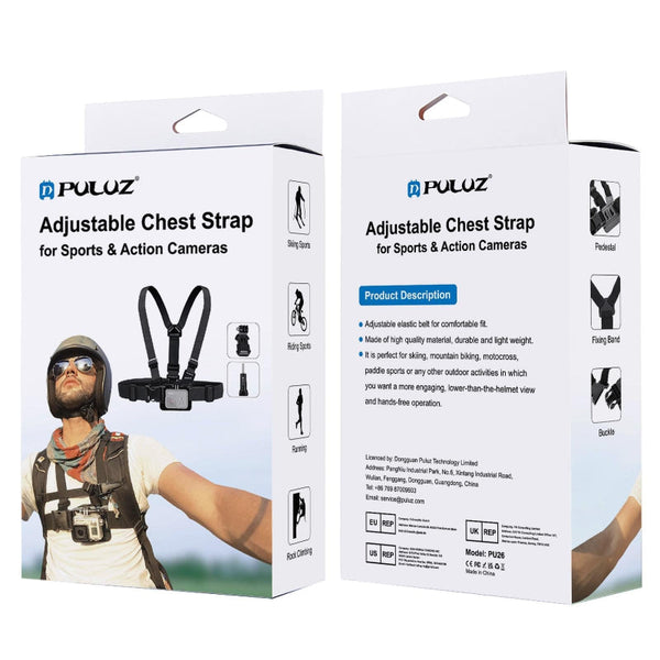 Universal Body Mount Belt For Action Cameras With J Hook And Long Screw Other Camera & Photo Accs