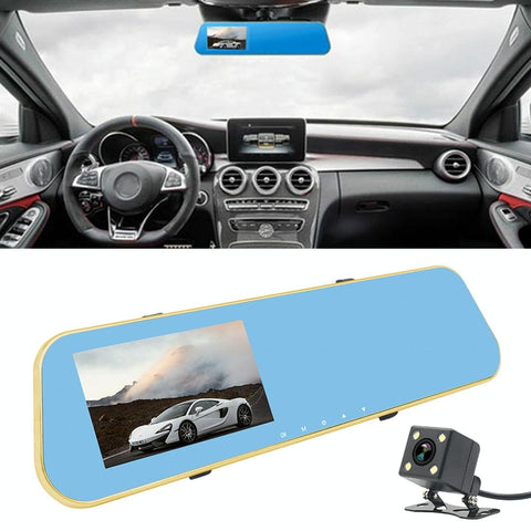4.3 Dual Camera Vehicle Dvr With Full Hd 1080P Display Other Car Video