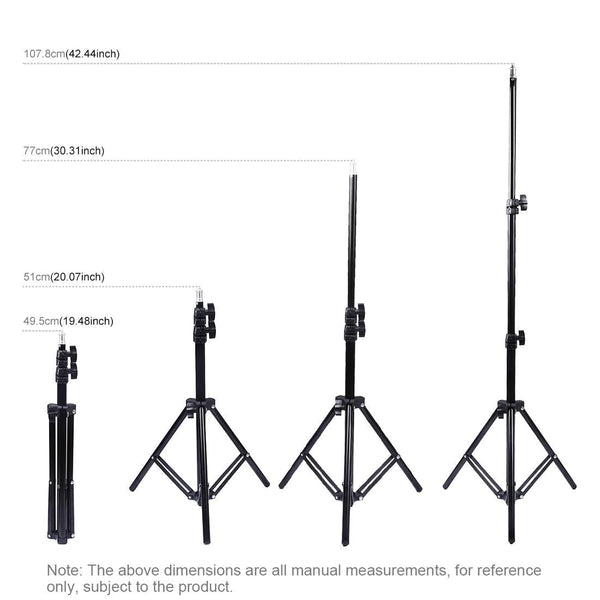 Parallel Live Broadcast Dual Phone Bracket With 1.1M Tripod & 6.2 Inch Led Ring Light Kit Laptop Cases & Bags