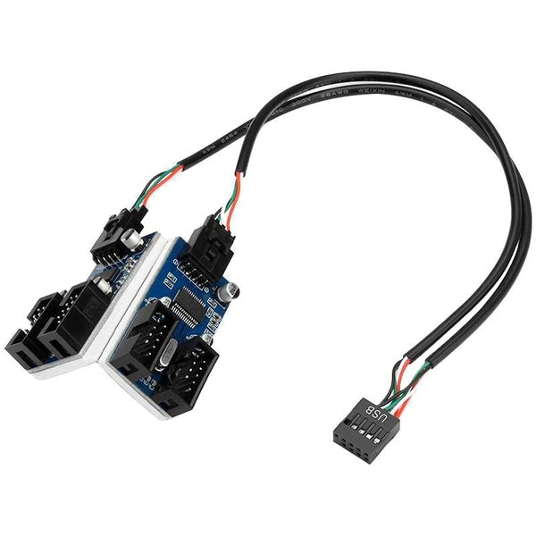 9 Pin Usb2.0 Hub Adapter 4 Way Splitter Usb Cables Hubs & Adapters