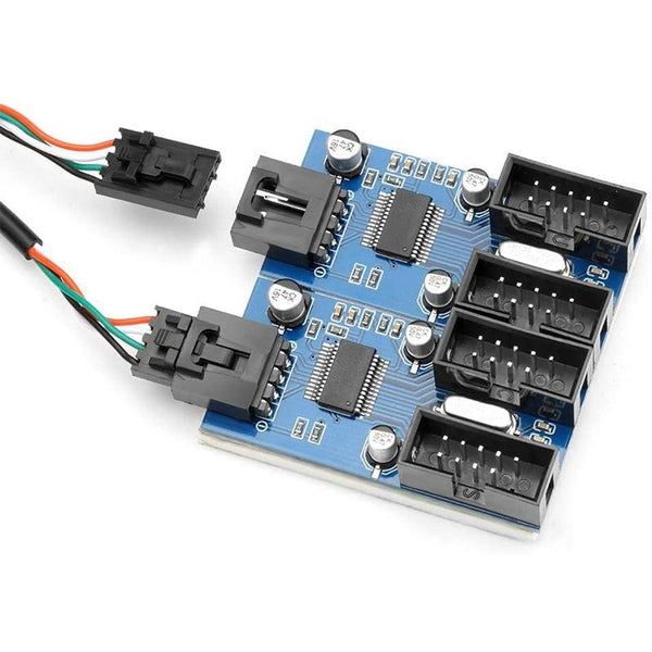 9 Pin Usb2.0 Hub Adapter 4 Way Splitter Usb Cables Hubs & Adapters
