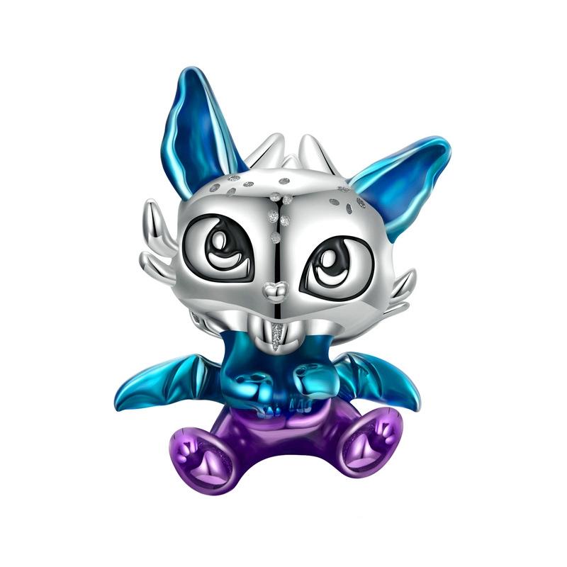 925 Sterling Silver Oil Drip Bracelet Accessory Charms & Pendants