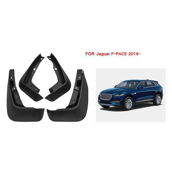 For Jaguar Pace 2016 2023 4Pcs / Set Car Auto Soft Plastic Splash Flaps Fender Guard Fenders & Mud Guards