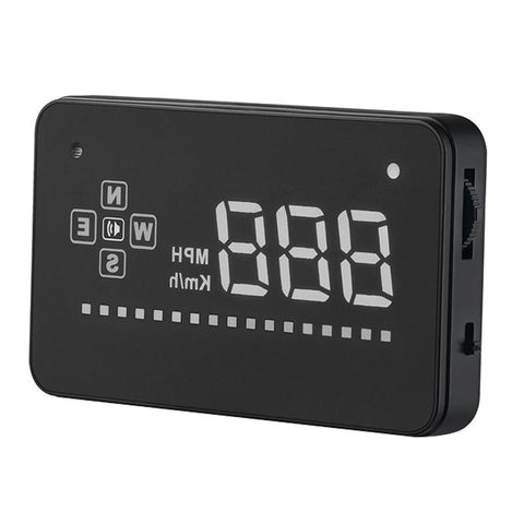 3.5 Inch Locator Technology Car Hud Speed Alarm Compass Km / Miles Black Other Car Audio