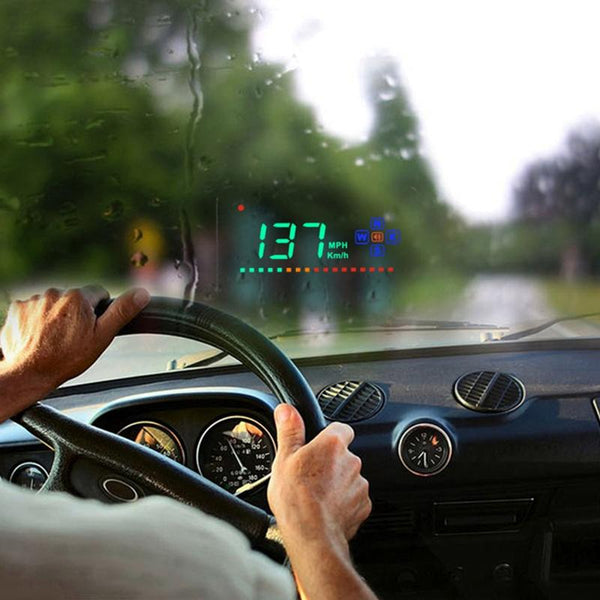 3.5 Inch Gps Car Hud Speed Alarm Compass Km / Miles Black Other Car Audio