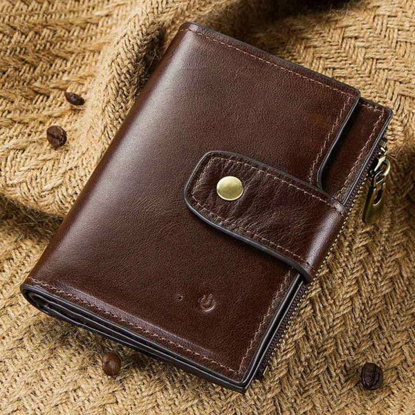 Rfid Protected Smart Bluetooth Leather Wallet Wallets