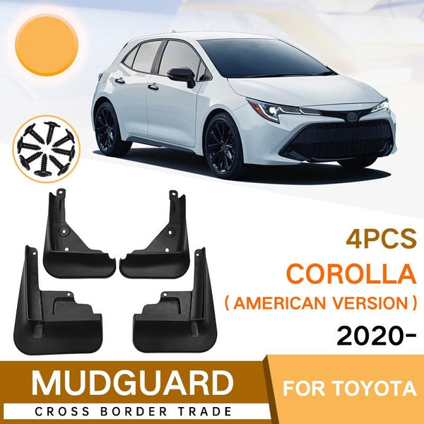 For Toyota Corolla 2020 2023 Us 4Pcs / Set Car Auto Soft Plastic Splash Flaps Fender Guard Fenders & Mud Guards