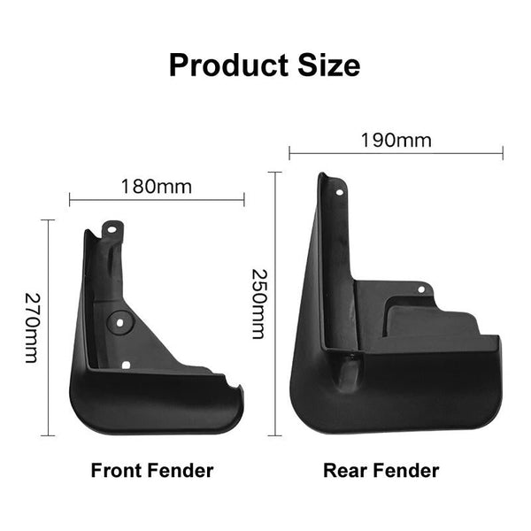 For Toyota Corolla 2020 2023 Us 4Pcs / Set Car Auto Soft Plastic Splash Flaps Fender Guard Fenders & Mud Guards