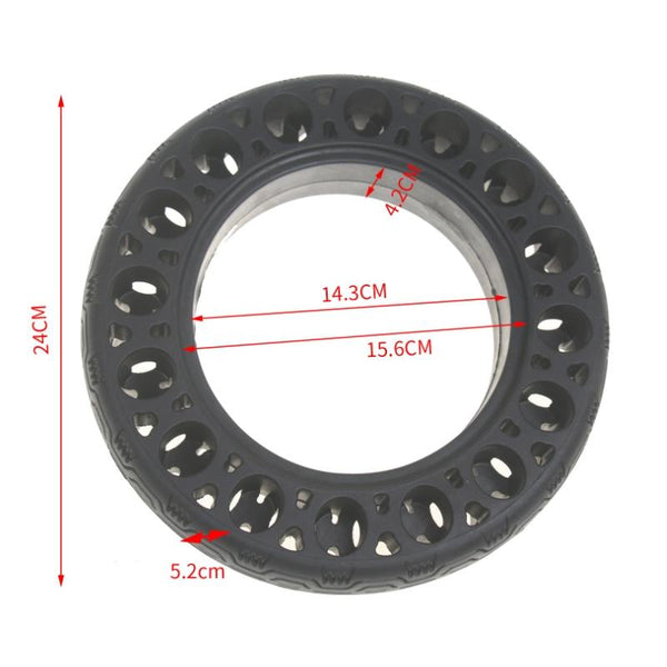 10 Inch Solid Run Flat Tire For Segway G30 Max F20 / F30 F40 60 70 6.5 Hollow Accessories Parts