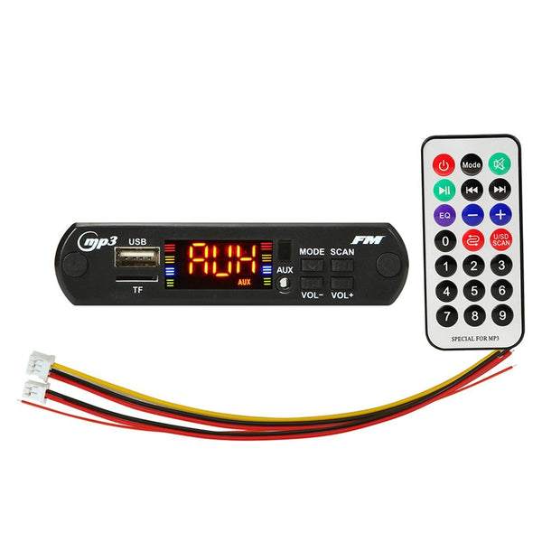 Car Mp3 Player Board W / Bluetooth Fm Radio Tf Usb Remote 5V Ipods & Mp3 Players