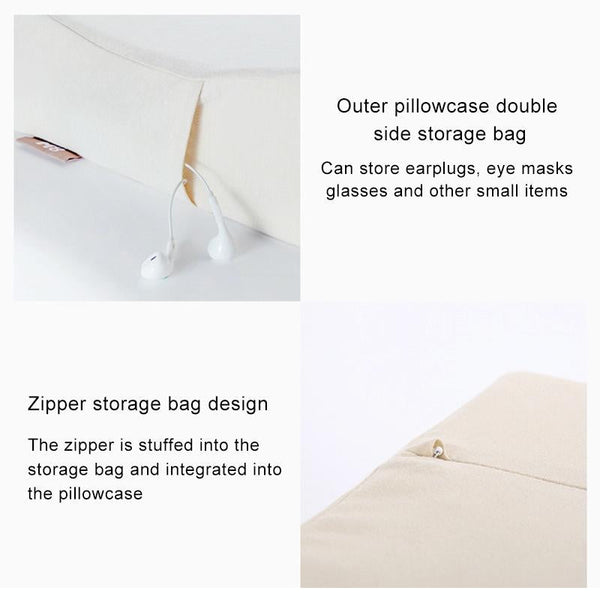 8H Z2 Natural Latex Pillow Soft & Breathable With Cotton Pillowcase Pillows