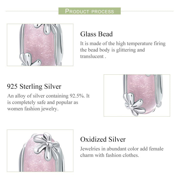 925 Sterling Silver Spring Flower Beads For Diy Bracelets & Necklaces Charms & Pendants