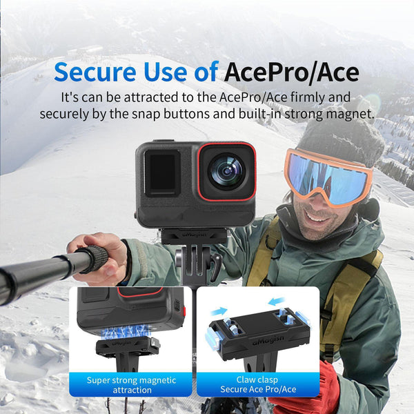 Amagisn Mag Netic Quick Release For Insta360 Ace / Pro Sports Camera Other Camera & Photo Accs