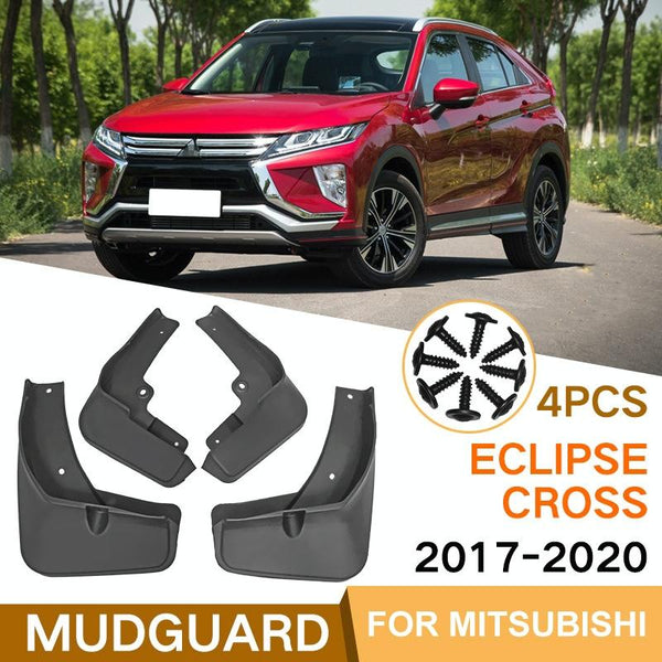 For Mitsubishi Eclipse Cross 2018 2020 4Pcs / Set Car Auto Soft Plastic Splash Flaps Fender Guard Fenders & Mud Guards
