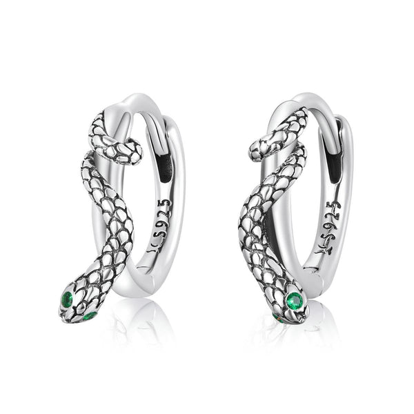 925 Sterling Silver Snake Ear Buckle For Women Earrings