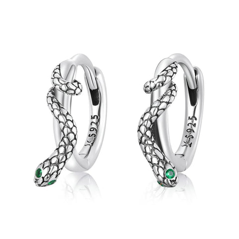 925 Sterling Silver Snake Ear Buckle For Women Earrings