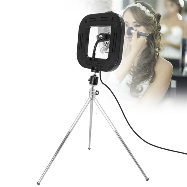 28Cm Dimmable Led Square Light With Tripod For Mobile Phone Live Streaming Other Lighting & Studio