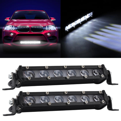 2 Pcs 8 Inch 18W 6000K Ip67 1800Ml Car Boat Marine Work Lights Spotlight Led Bulbs Dc 9 30V Led Car Lights