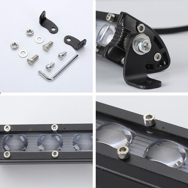 2 Pcs 8 Inch 18W 6000K Ip67 1800Ml Car Boat Marine Work Lights Spotlight Led Bulbs Dc 9 30V Led Car Lights