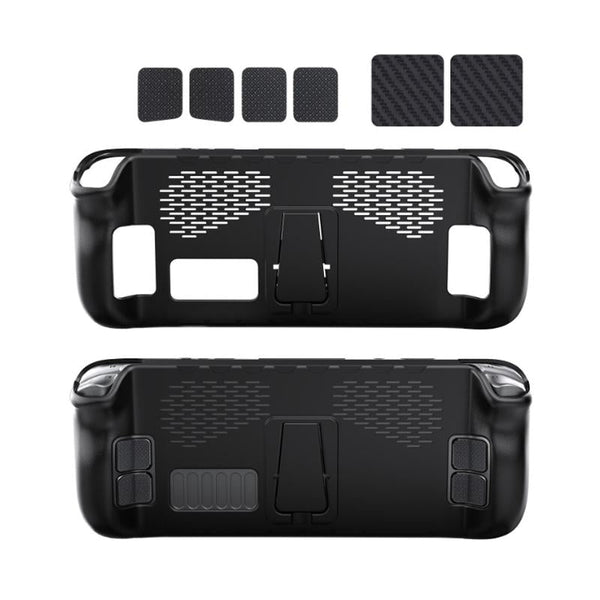 Tpu Case + Touchpad Sticker For Steam Deck Handheld Compact Protection Bags Skins & Travel Cases