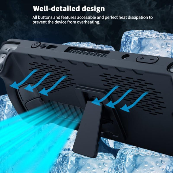 Tpu Case + Touchpad Sticker For Steam Deck Handheld Compact Protection Bags Skins & Travel Cases