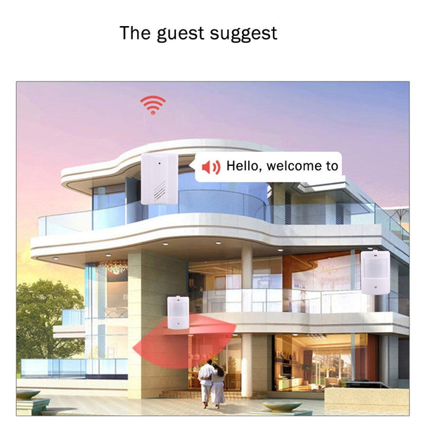 Wireless Electro Guard Watch System Kit 1 Receiver & 2 Detectors White Sensors & Motion Detectors