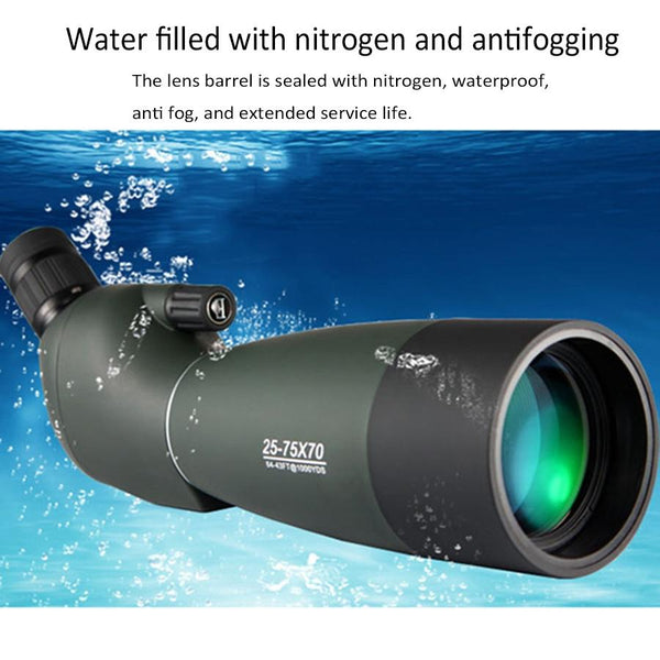 High Definition 25 75X70 Zoom Monocular Telescope For Outdoor Use Binoculars & Monoculars