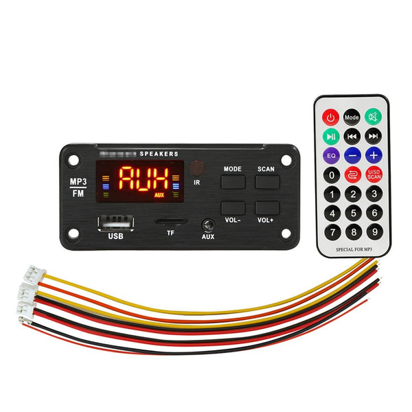 5V Bluetooth 5.0 Car Audio Mp3 Player Board With Remote Fm Radio Tf Card Usb Aux Ipods & Mp3 Players