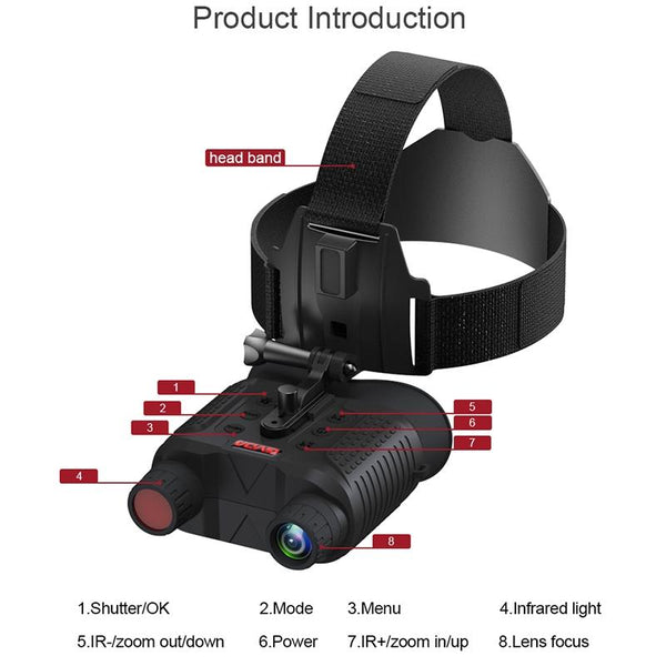 Gd916 2.7 Inch Tft Screen Binocular Head Mounted Infrared Night Vision Binoculars Binoculars & Monoculars