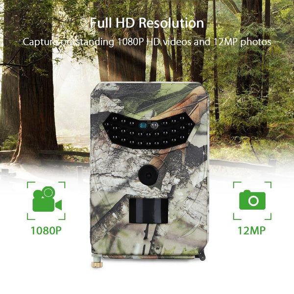 Waterproof Night Vision Trail Camera With Wide Angle And Pir Sensor Digital Cameras