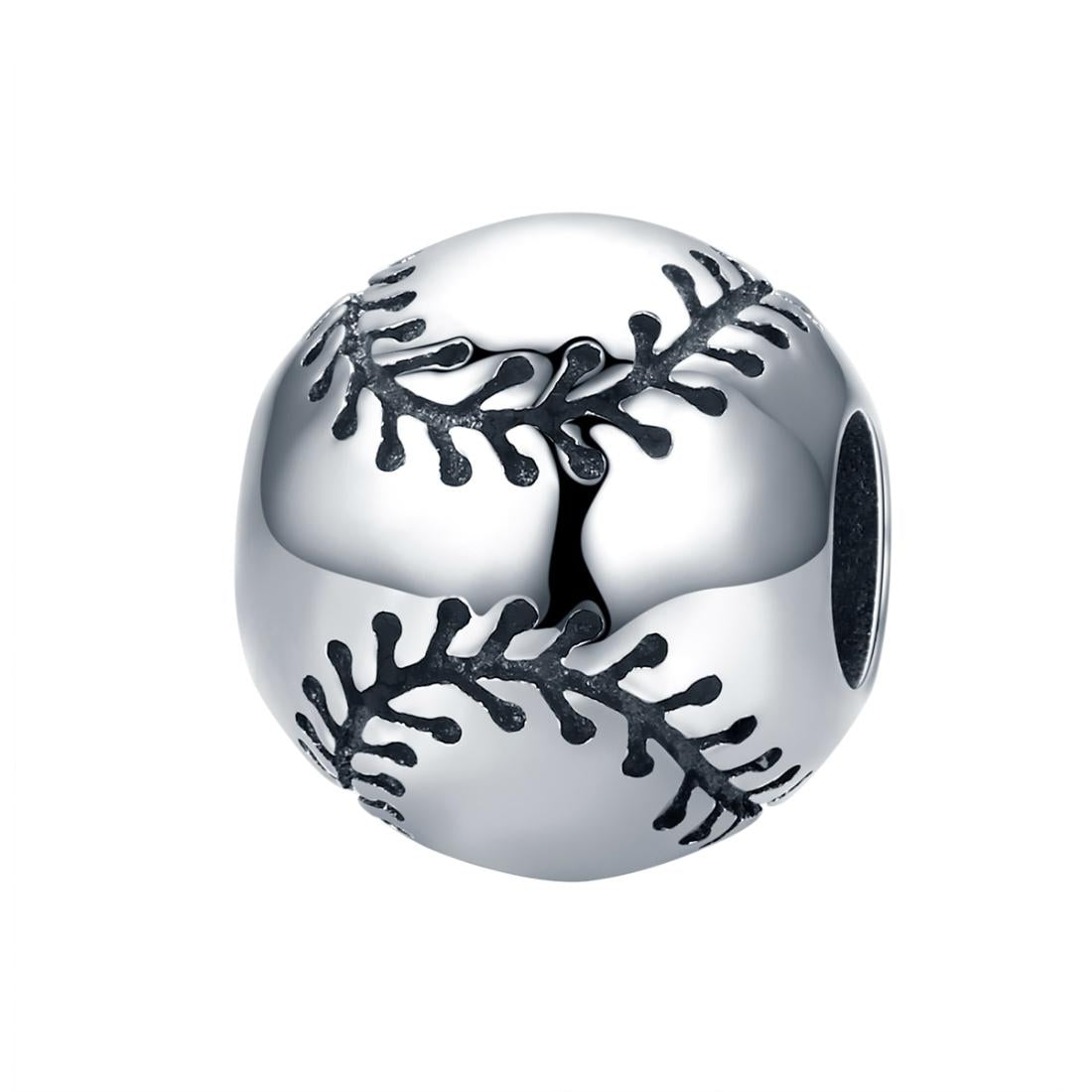 925 Sterling Silver Baseball Passion Beads For Diy Bracelets & Necklaces Charms & Pendants