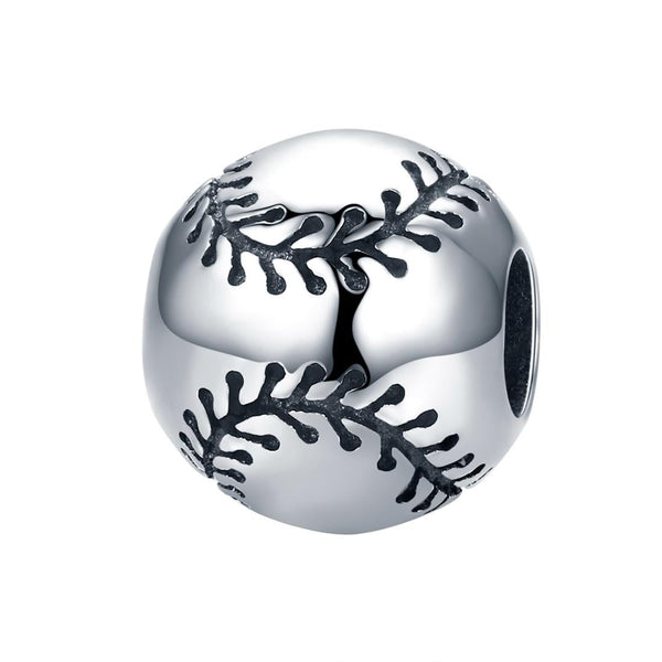 925 Sterling Silver Baseball Passion Beads For Diy Bracelets & Necklaces Charms & Pendants