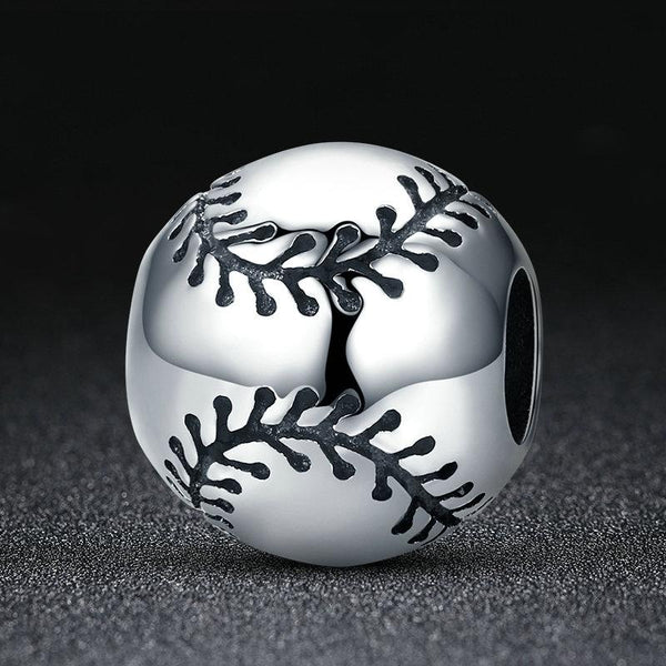 925 Sterling Silver Baseball Passion Beads For Diy Bracelets & Necklaces Charms & Pendants