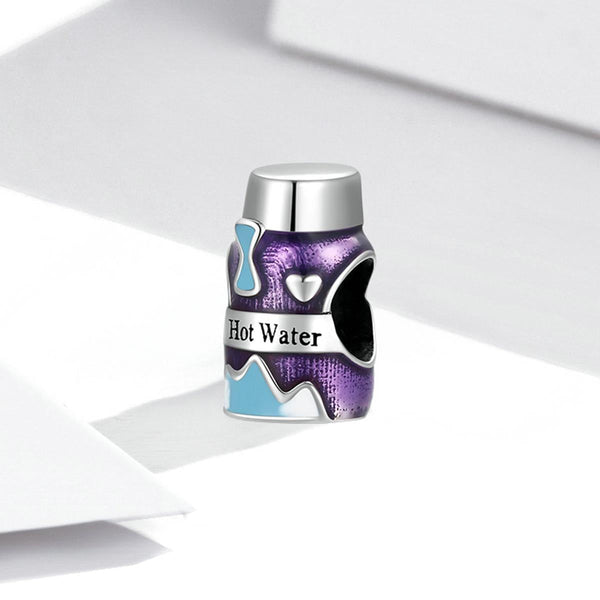 925 Sterling Silver Mini Vacuum Cup Beads For Diy Bracelets & Necklaces Charms & Pendants