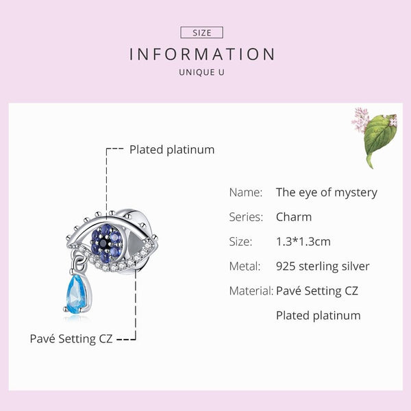 925 Sterling Silver Eye Beads For Diy Bracelets & Necklaces Charms & Pendants