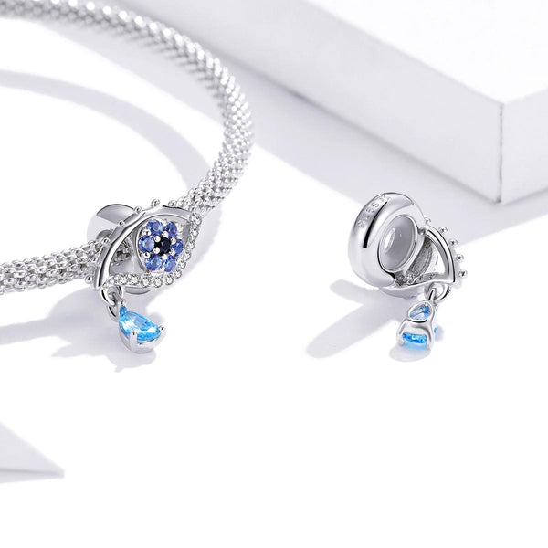 925 Sterling Silver Eye Beads For Diy Bracelets & Necklaces Charms & Pendants