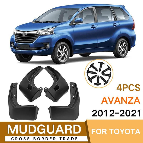 For Toyota Avanza 2012 2021 4Pcs / Set Car Auto Soft Plastic Splash Flaps Fender Guard Fenders & Mud Guards
