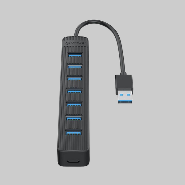 7 Port Usb 3.0 Hub With Black Design Usb Cables Hubs & Adapters