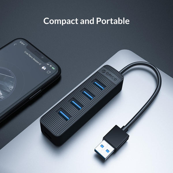 7 Port Usb 3.0 Hub With Black Design Usb Cables Hubs & Adapters