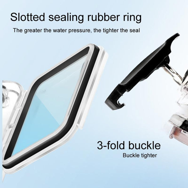 Waterproof Case For Gopro Hero8 Touch Back Cover 45M Camera Cases Bags & Covers