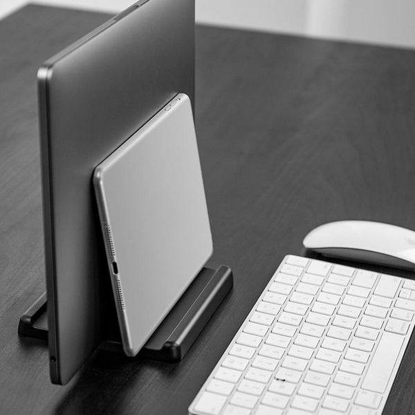 Vaydeer Vertical Notebook Stand Desktop Storage Shelf Laptop Cooling Pads
