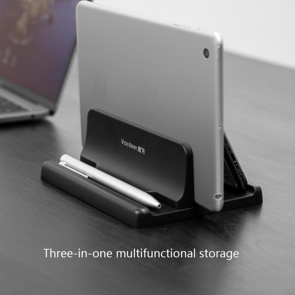 Vaydeer Vertical Notebook Stand Desktop Storage Shelf Laptop Cooling Pads