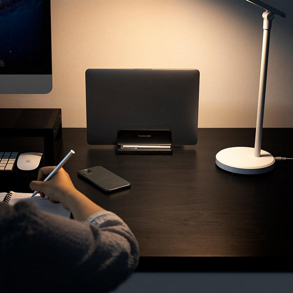 Vaydeer Vertical Notebook Stand Desktop Storage Shelf Laptop Cooling Pads