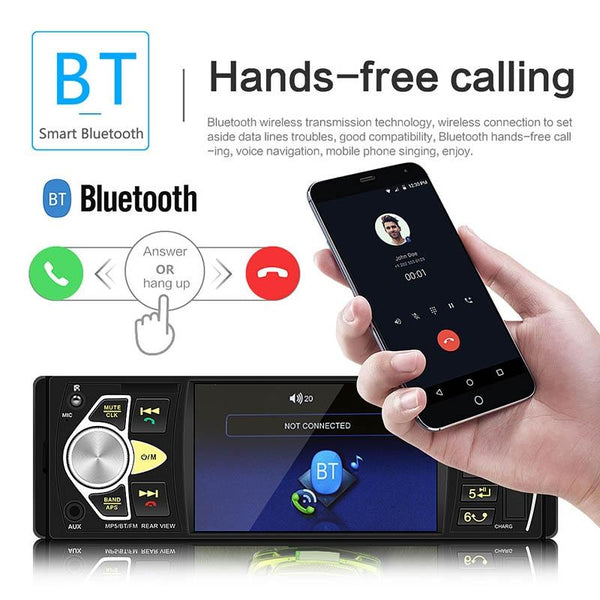 Universal Car Radio Receiver Mp5 Player 4.1 Hd Screen Fm & Bluetooth Remote Control Other Car Audio