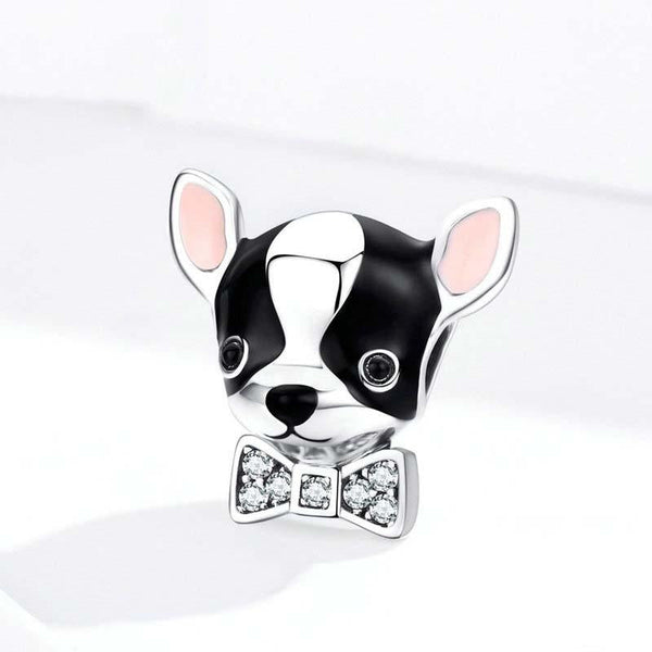 925 Sterling Silver Charming Chihuahua Beaded Bracelet Charms & Pendants