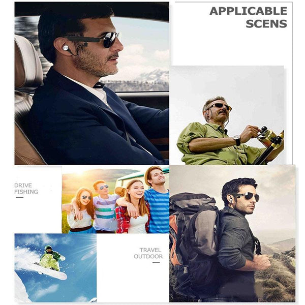 A8 Wireless Bluetooth Sunglasses Music Earphones Smart Glasses Earbud Hands Free With Mic Earbuds