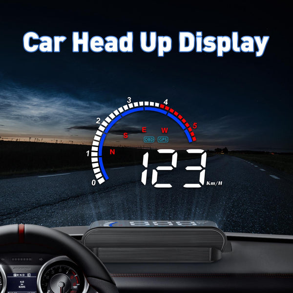 Hud Car Display Overspeed Speed Temp Alarm Obd2 + Locator Technology Other Instruments & Gauges