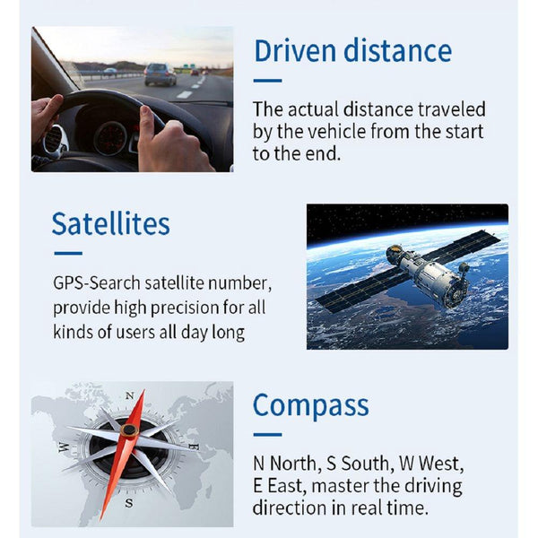 Hud Car Display Overspeed Speed Temp Alarm Obd2 + Locator Technology Other Instruments & Gauges