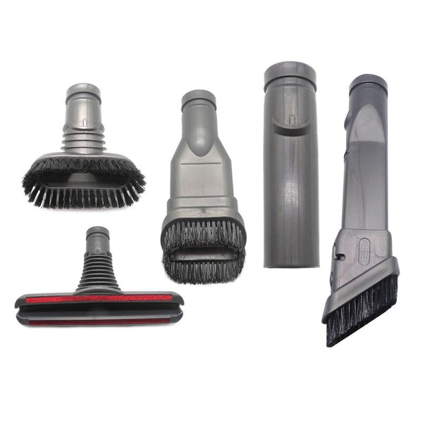 5 In 1 Round Brush Set For Dyson Vacuum Cleaner Includes Stiff Bed And Connector Vacuum Cleaner Parts