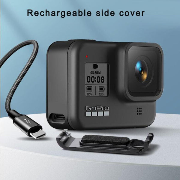 Rechargeable Battery Cover For Gopro Hero8 Sports Camera Audio And Video Accessory Camera Cases Bags & Covers